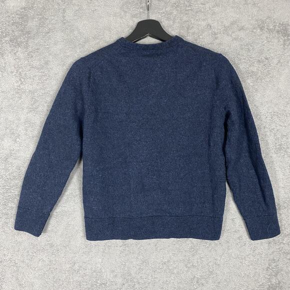 The Commons Sweater Mens XL Navy Blue 100% Merino Wool Pullover V Neck Classic - Picture 2 of 10